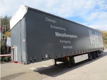 Fliegl SDS 350 XL Mega,BPW,Liftachse,1 Hand,TÜV 08-2018  - Semi-trailer dengan terpal samping
