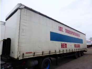 Kögel Edscha, ABS, Mega, TUV 04/2018  - Semi-trailer dengan terpal samping