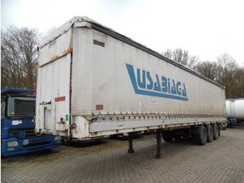 Montenegro 3-axle curtain side trailer + side boards / 36000KG - Semi-trailer dengan terpal samping