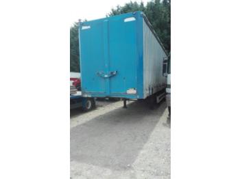 Renders 3-asser met kuip - Semi-trailer dengan terpal samping