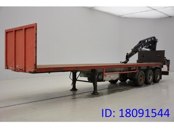 ATM Plateau + crane - Semi-trailer flatbed