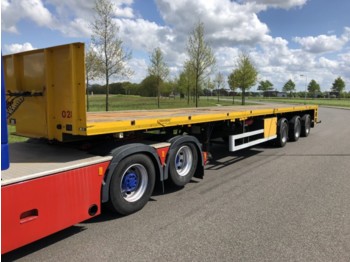 Broshuis 3AOU-48 Extendable Flatbed Trailer - Semi-trailer flatbed