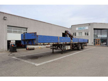 DAPA Med kran - Semi-trailer flatbed
