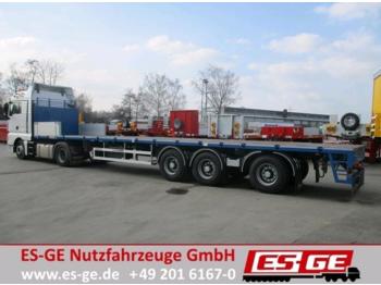 ES-GE 3-Achs-Sattelauflieger - teleskopierbar  - Semi-trailer flatbed