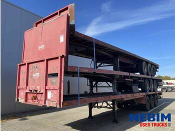 Flandria OPL 3 39 T - Drum brakes - € 10.800,- Complete stack of 3 trailers  - Semi-trailer flatbed