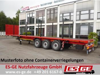 Kögel 3-Achs-Sattelanhänger, Rungen, Containerverriege  - Semi-trailer flatbed
