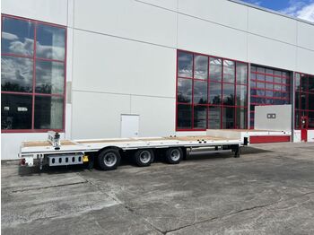 Möslein  3 Achs Tieflader für Fertigteile, Maschinen, Co  - Semi-trailer flatbed