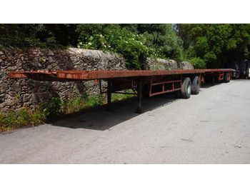 NETAM-FRUEHAUF Two axle trailer with twist locks for containers - Semi-trailer flatbed