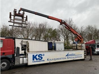 Orthaus 2 AS + STEERING AXLE + MKG HLK 330 VG CRANE  - Semi-trailer flatbed