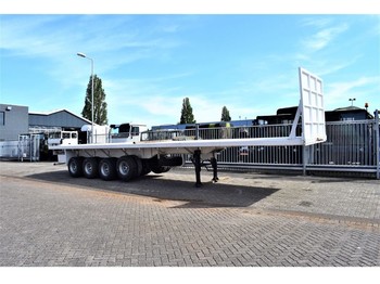 TMH flatbed 65 tons payload, 4 x BPW leaf spring suspensi - Semi-trailer flatbed