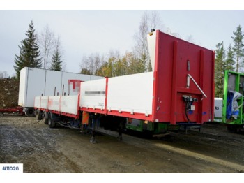  Tyllis Jumbosemi with / center mounted crane (HMF 1430) - Semi-trailer flatbed