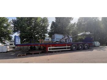 Weightlifter 3sps13.200 Kennis 8000 with crane  - Semi-trailer flatbed