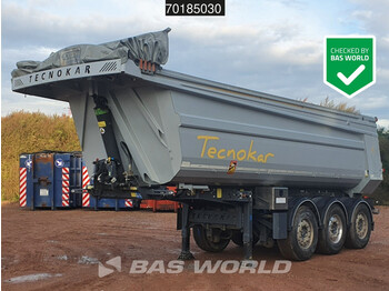 Tecnokar T3P 3 axles Cramaro Cover ! Alcoa's ! Liftachse 26m3 - Semi-trailer jungkit