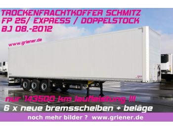 Schmitz Cargobull SKO 24/ DOPPELSTOCK 33/66  /NEUE BREMSE !!!!!!  - Semi-trailer kotak tertutup