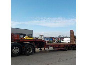  2000 King Tri Axle Step Frame Low Loader Trailer c/w Hydraulic Ramps - Semi-trailer low bed