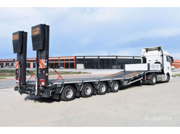 DONAT 4 axle Lowbed Semitrailer with lifting platform - Semi-trailer low bed