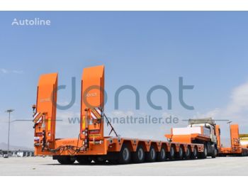 DONAT 8 axle lowbed with hydraulic Gooseneck - Heavy Duty - Semi-trailer low bed