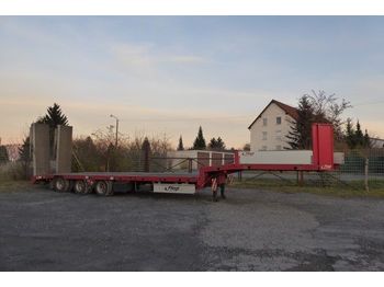 Fliegl SDS 410 T Tele Liftmaster,hydr. Rampen,Seilwinde  - Semi-trailer low bed