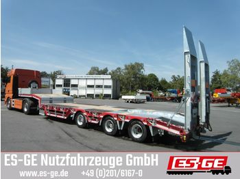 Humbaur 3-Achs-Satteltieflader mit Radmulden  - Semi-trailer low bed