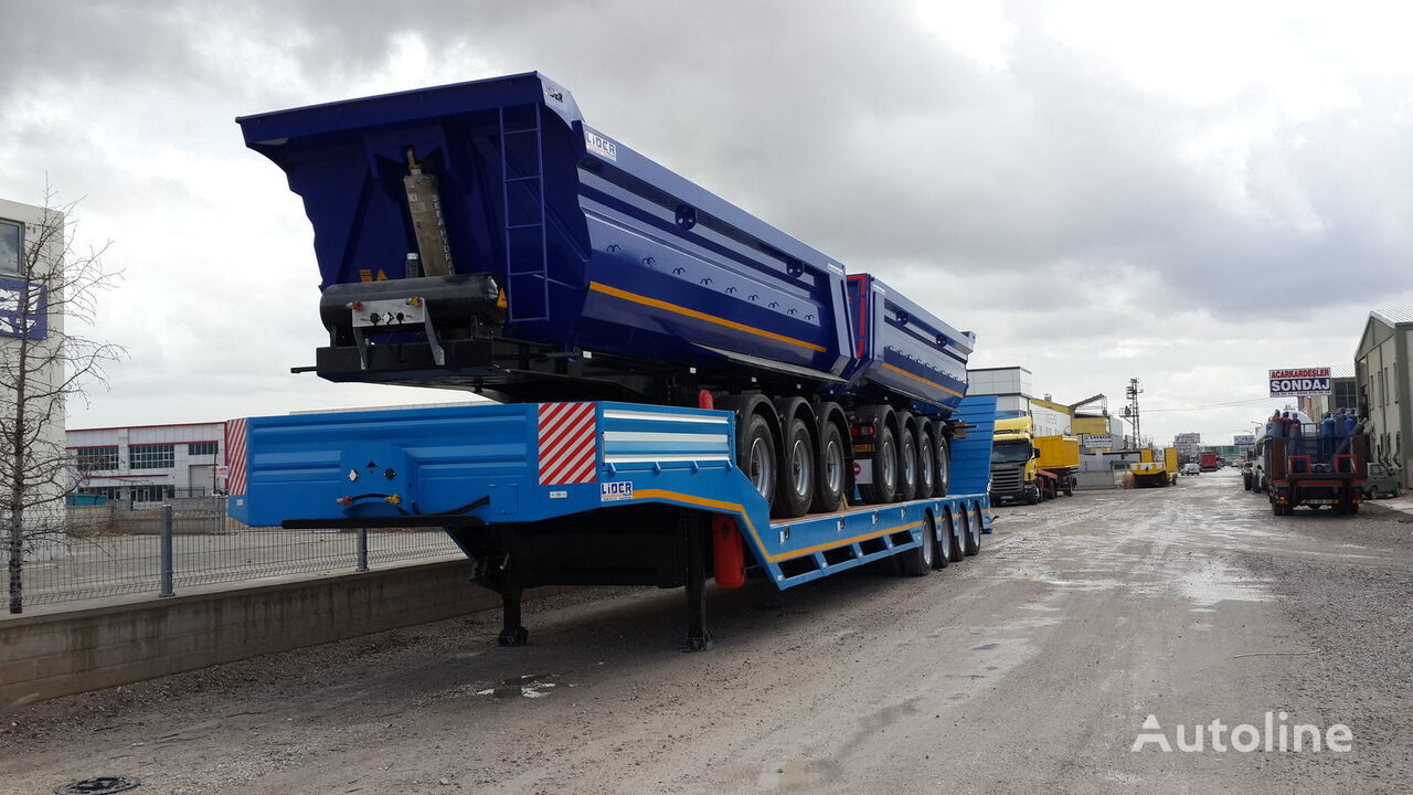 Semi-trailer low bed LIDER 2022 model new directly from manufacturer company available stock: gambar 5