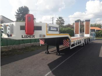 LIDER-TRAILER GONDOLA 3 EJES 1 DIRECIONEL 1 ELEVABLE 51 TONAS - Semi-trailer low bed