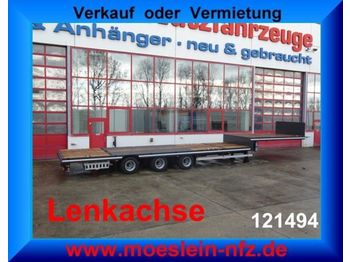 Möslein 3 Achs Tieflader für Fertigteile, Baumaschinen,  - Semi-trailer low bed