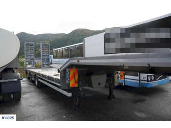  Nor Slep Machine semi w/ double road bridges and manual widening - Semi-trailer low bed
