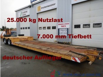 Scheuerle Tiefbett-brücke 7 m Höhe 52 cm  * 25t. Nutzlast - Semi-trailer low bed