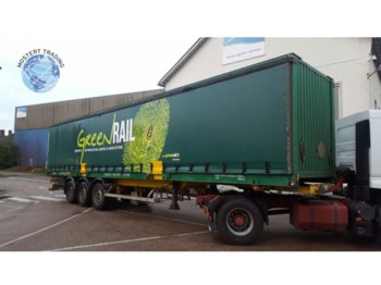 ASCA Flatbed 40FT chassis - Semi-trailer pengangkut mobil