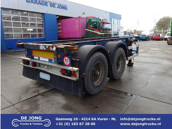 Flandria 20 FT Container Chassis / Steel Suspension / ROR + Drum - Semi-trailer pengangkut mobil
