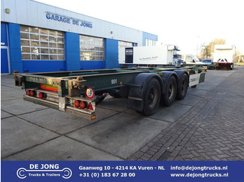 Flandria 40 FT Container Chassis / BPW + Disc / Lift Axle - Semi-trailer pengangkut mobil