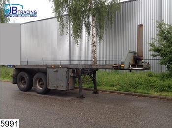 Groenewegen Container 20 FT, Kipper hydraulic systeem, Steel suspension - Semi-trailer pengangkut mobil