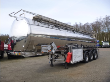 Clayton Chemical/Oil tank inox 30 m3 / 8 comp + pump/counter - Semi-trailer tangki