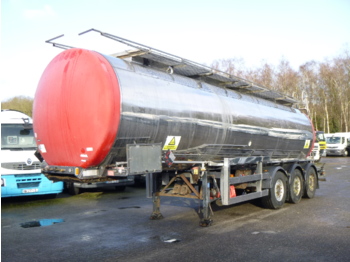 Clayton Chemical tank inox 30.4 m3 / 1 comp + pump - Semi-trailer tangki