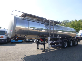 Clayton Food tank inox 23.5 m3 / 1 comp + pump - Semi-trailer tangki
