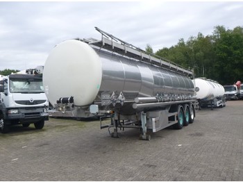 Dijkstra Chemical tank inox 37.5 m3 / 5 comp - Semi-trailer tangki