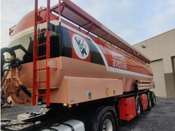Lambrecht 3 AXLES MERCEDES - 9 COMPARTMENTS - FOOD SILO - Semi-trailer tangki