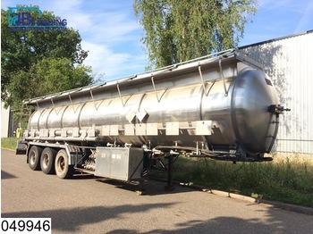 Magyar Chemie RVS tank, 27000 Liter, 15 Compartments, 2 Hydraulic pumps, Max 4 bar, 50c - Semi-trailer tangki