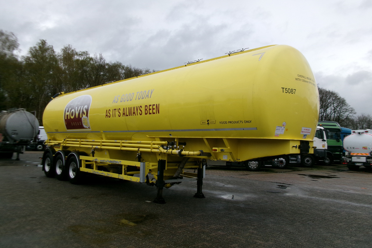 Semi-trailer tangki untuk pengangkutan makanan Spitzer Powder tank alu 56 m3 / 1 comp (food grade): gambar 2
