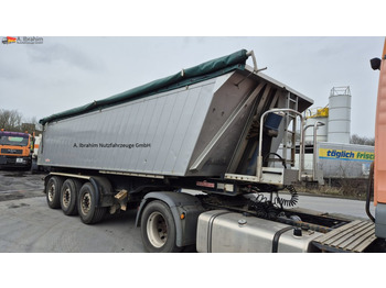 Semi-trailer jungkit Wellmeyer Alumulde 25 cbm Stahlrahmen, Liftachse SAF Achsen: gambar 1