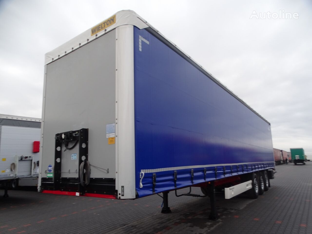 Semi-trailer dengan terpal samping Wielton CURTAINSIDER / STANDARD / COILMULD - 9 M / 6700 KG !!! / LIFTED: gambar 2