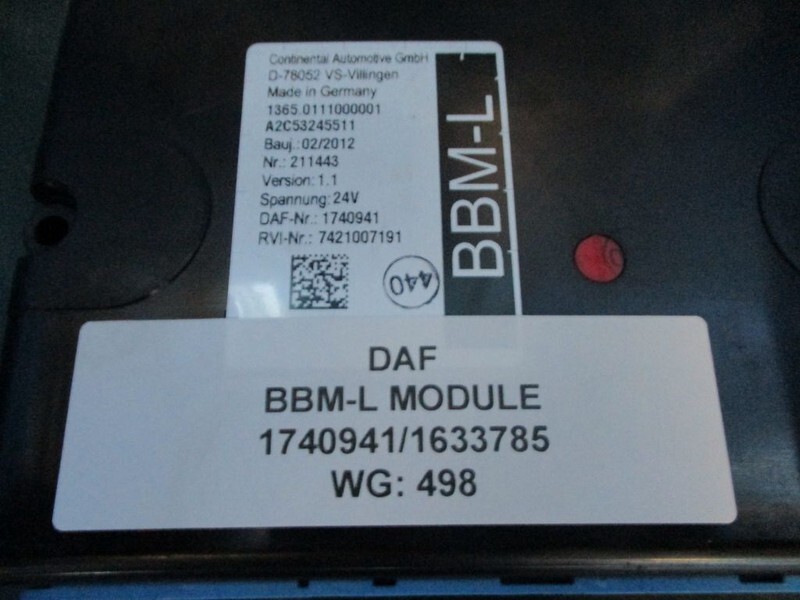 Sistem listrik DAF 1740941/1633785 BBM-L MODULE: gambar 2