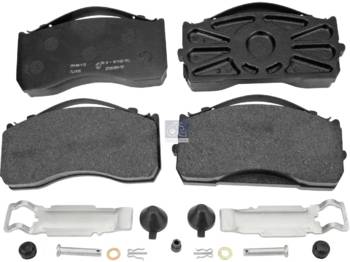 Sepatu rem untuk Truk baru DT Spare Parts 4.90933SP Disc brake pad kit, with accessory kit W: 174 mm, S: 34 mm, H: 84 mm: gambar 1