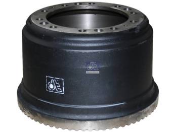 Tromol rem untuk Truk baru DT Spare Parts 5.21206 Brake drum D: 420 mm, 10 bores, b: 24 mm, P: 335 mm, d: 285 mm, H: 314 mm, B: 254 mm: gambar 1