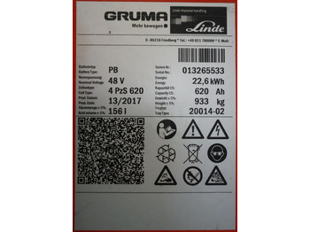Baterai GRUMA 48 Volt 4 PzS 620 Ah: gambar 5