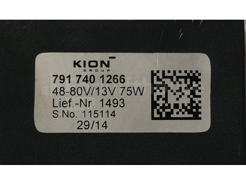 Sistem listrik untuk Peralatan untuk menangani material Kion 7917401266 Omvormer Power converter input 48-80V output 13V75W lief nr 1493 sn. 115114: gambar 2