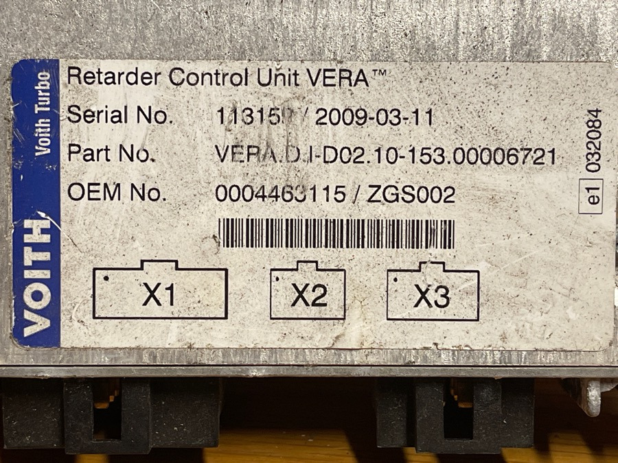 Sistem listrik untuk Truk MERCEDES Retarder Control Unit A0004463115: gambar 2