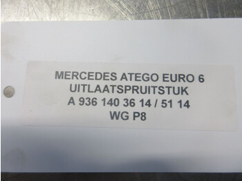 Manifold buang untuk Truk Mercedes-Benz A 936 140 36 14 / 51 14 UITLAATSPRUITSTUK OM936LA EURO 6: gambar 4