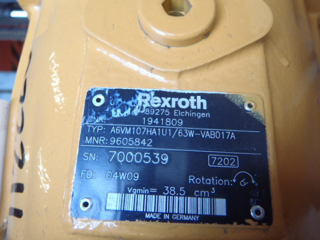 Motor hidrolik untuk Peralatan konstruksi Rexroth A6VM107HA1U1/63W-VAB017A -: gambar 3