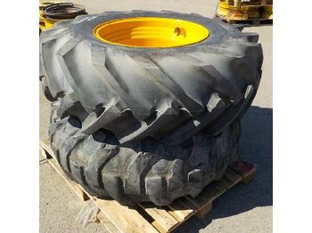  16.5/85-24 Tyres &amp; Rims to suit JCB Telehandler (2 of) - Roda/ Ban